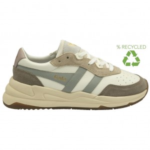 Gola Classics Saturn Quadrant Sneakers Blancos Grises Claro Mexico | JSU-408729