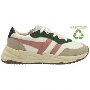 Gola Classics Saturn Quadrant Sneakers Blancos Coral Rosas Mexico | AVY-481650