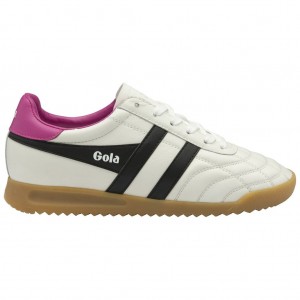 Gola Classics Stadium Sneakers Blancos Negros Rosas Mexico | JLQ-617240