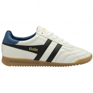 Gola Classics Stadium Sneakers Blancos Negros Azules Mexico | DAS-483256