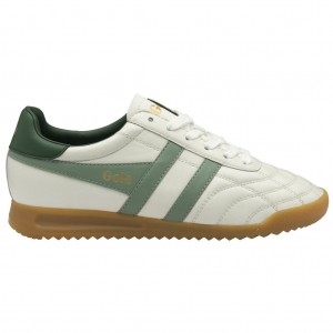 Gola Classics Stadium Sneakers Blancos Verdes Mexico | CTS-973425