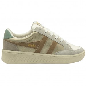 Gola Classics Superslam Blaze Sneakers Dorados Azules Verdes Mexico | FOU-689457