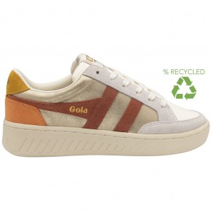 Gola Classics Superslam Blaze Sneakers Dorados Naranjas Mexico | TDC-958074