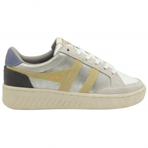Gola Classics Superslam Blaze Sneakers Plateados Azules Lavanda Mexico | TMY-682104