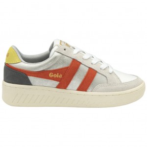 Gola Classics Superslam Blaze Sneakers Plateados Coral Mexico | QUP-697245