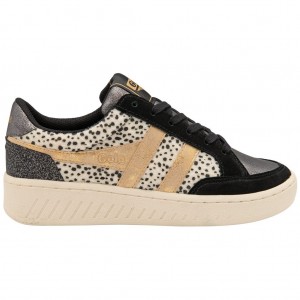 Gola Classics Superslam Sneakers Negros Dorados Mexico | BZX-423967