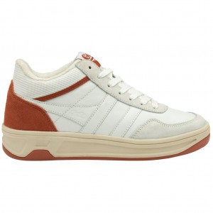 Gola Classics Swerve Sneakers Blancos Naranjas Mexico | LET-172398
