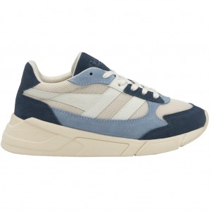 Gola Classics Tempest Sneakers Blancos Azules Mexico | DJP-182457