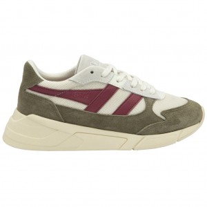 Gola Classics Tempest Sneakers Blancos Kaki Mexico | HKO-360891