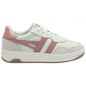 Gola Classics Topspin Sneakers Blancos Rosas Coral Rosas Mexico | KBR-950624