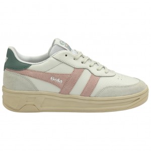 Gola Classics Topspin Sneakers Blancos Rosas Mexico | ETN-716083