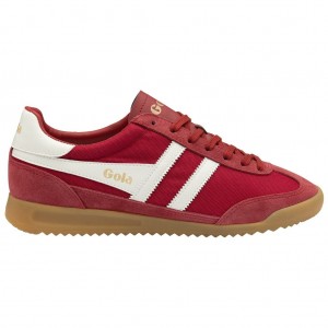 Gola Classics Tornado Sneakers Rojos Oscuro Blancos Mexico | DZS-697031