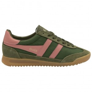 Gola Classics Tornado Sneakers Verdes Coral Rosas Mexico | DBM-516438