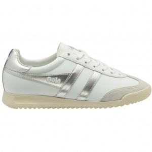 Gola Classics Torpedo Mirror Sneakers Blancos Plateados Blancos Mexico | MJS-809514