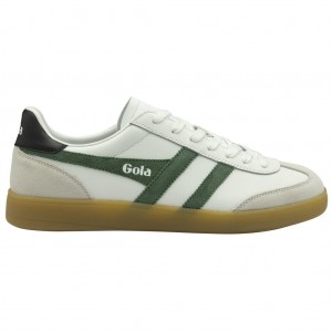Gola Classics Viper Leather Sneakers Blancos Negros Mexico | ZAQ-398460