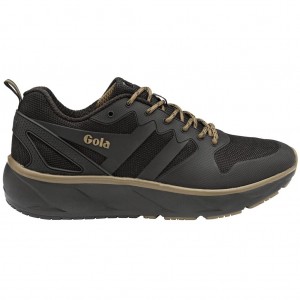 Gola Performance Thunder Sneakers Negros Kaki Mexico | FCN-034968