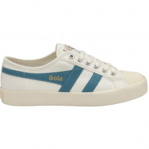 Gola Vegan Classics Coaster Shoes Blancos Mexico | UYQ-249756