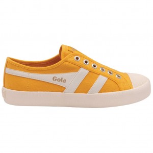 Gola Vegan Classics Coaster Slip Shoes Blancos Mexico | FUL-593842