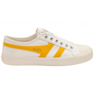 Gola Vegan Classics Coaster Slip Shoes Blancos Mexico | ZDL-201738