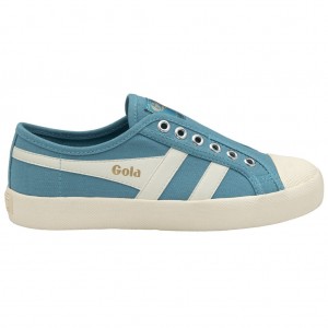 Gola Vegan Classics Coaster Slip Shoes Blancos Mexico | RNM-210897