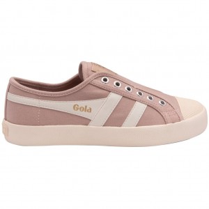 Gola Vegan Classics Coaster Slip Shoes Blancos Mexico | XDG-725084