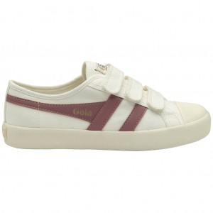 Gola Vegan Classics Coaster Strap Sneakers Blancos Rosas Mexico | EQS-697514