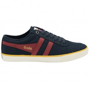 Gola Vegan Classics Comet Plimsoll Sneakers Azul Marino Rojos Oscuro Mexico | JHP-159370