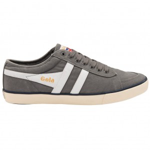Gola Vegan Classics Comet Plimsoll Sneakers Blancos Azul Marino Mexico | XWS-692457