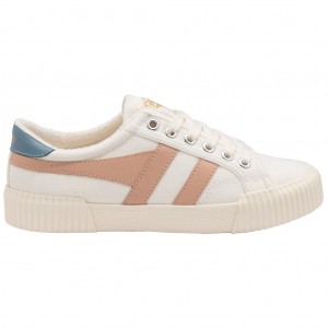 Gola Vegan Classics Rally Plimsoll Sneakers Blancos Rosas Mexico | TJQ-263158