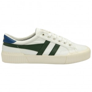 Gola Vegan Classics Rally Plimsoll Sneakers Blancos Azules Mexico | AWD-150724