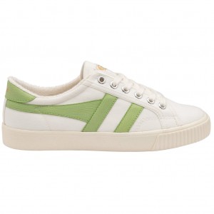 Gola Vegan Classics Tennis Mark Cox Sneakers Blancos Verdes Mexico | CAH-819456