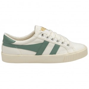 Gola Vegan Classics Tennis Mark Cox Sneakers Blancos Verdes Mexico | TQC-034287