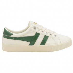 Gola Vegan Classics Tennis Mark Cox Sneakers Blancos Verdes Oscuro Mexico | LQP-584913
