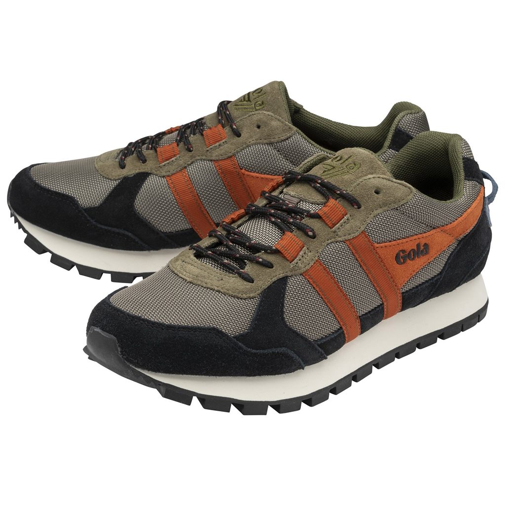 Gola Classics Altitude Sneakers Kaki Negros Naranjas Mexico | RUD-089652