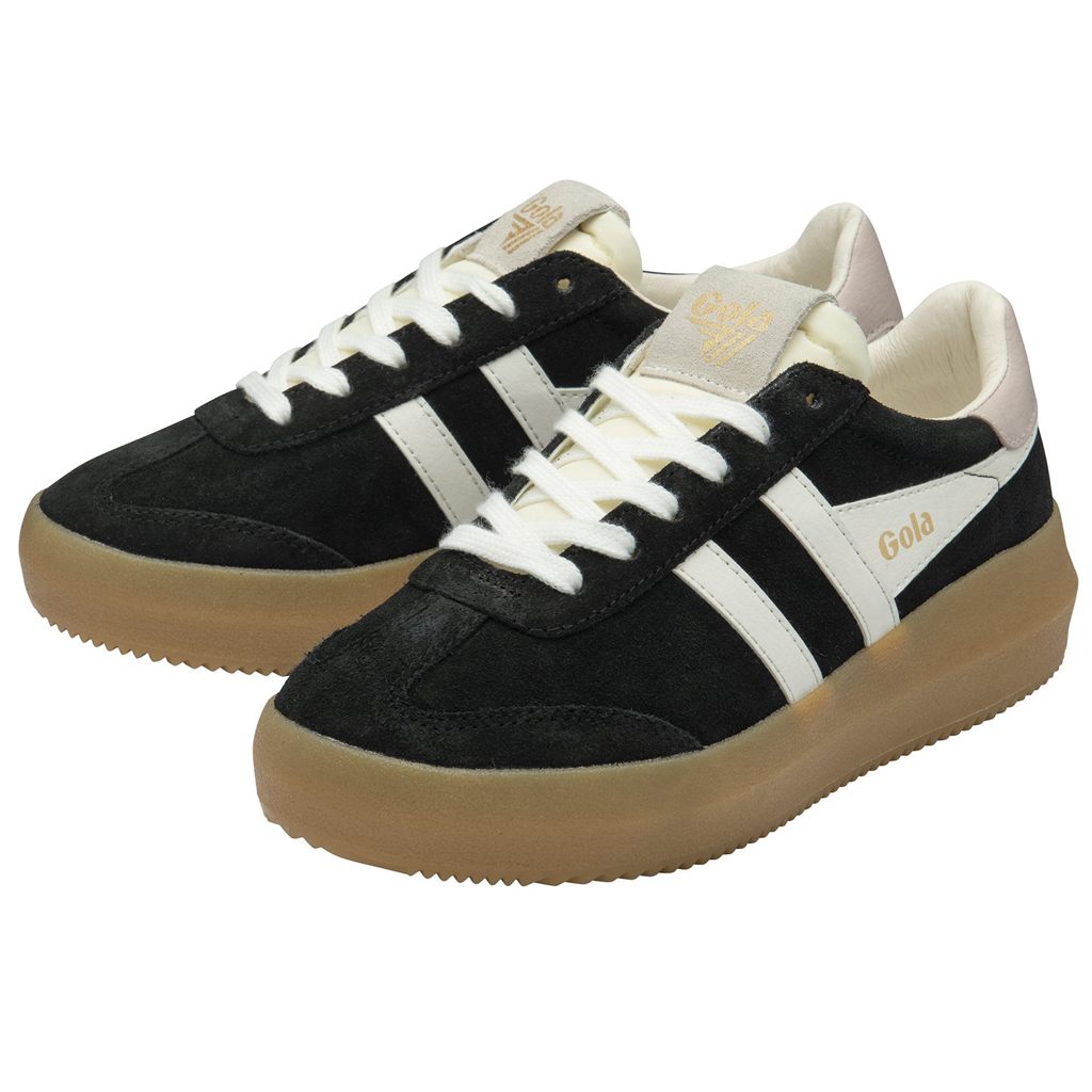 Gola Classics Athena Sneakers Negros Blancos Rosas Mexico | VIZ-062497