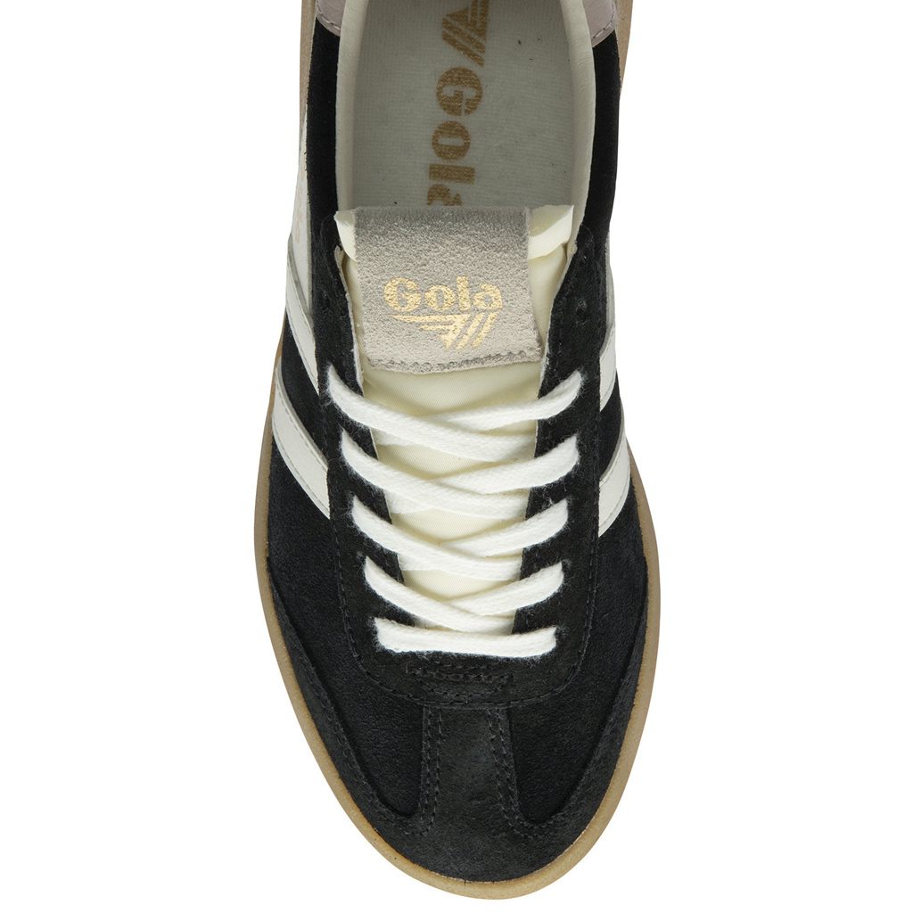 Gola Classics Athena Sneakers Negros Blancos Rosas Mexico | VIZ-062497