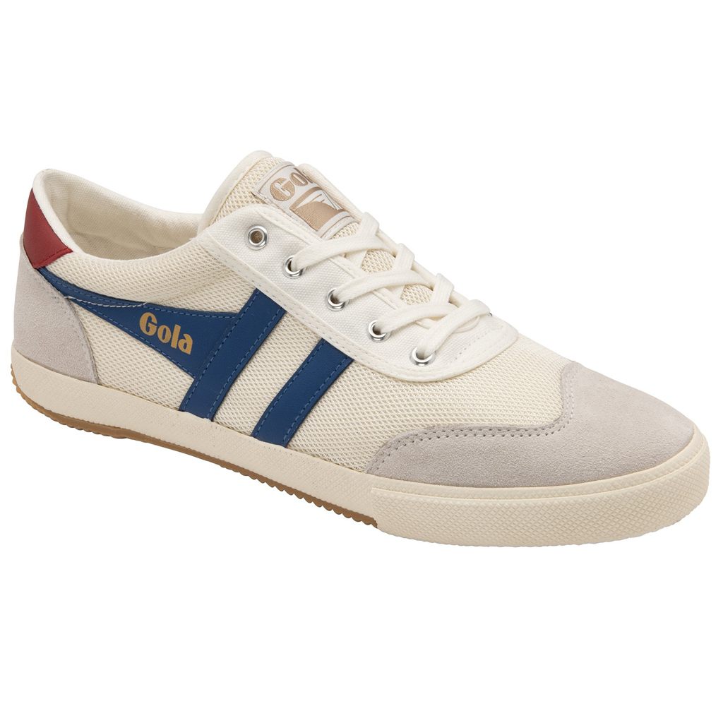 Gola Classics Badminton Mesh Plimsoll Sneakers Blancos Azules Rojos Oscuro Mexico | KEC-079213