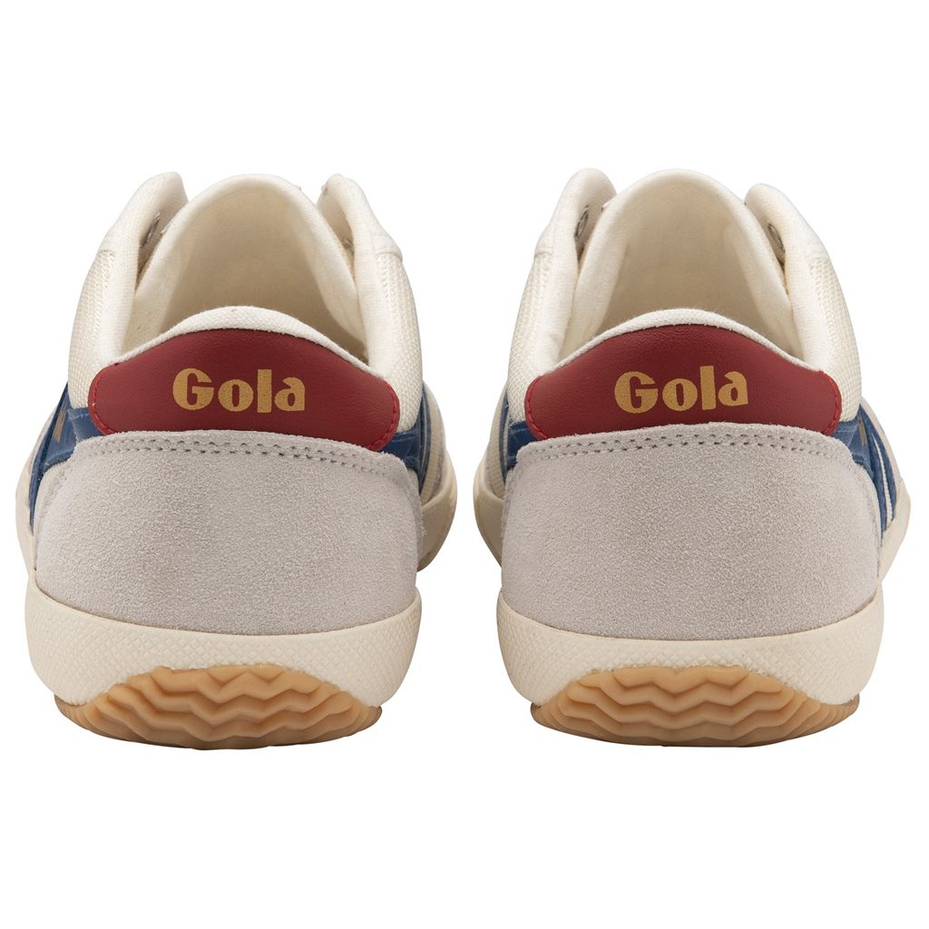 Gola Classics Badminton Mesh Plimsoll Sneakers Blancos Azules Rojos Oscuro Mexico | KEC-079213