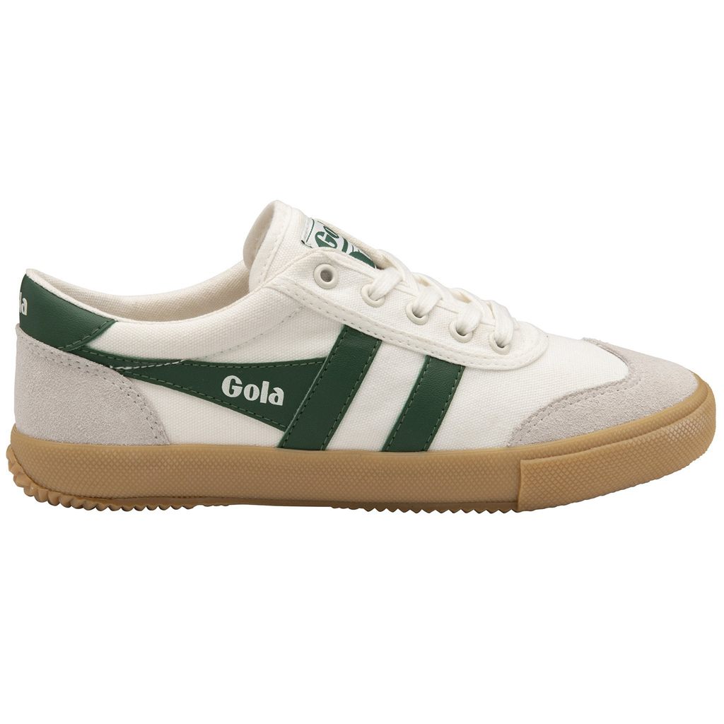 Gola Classics Badminton Plimsoll Sneakers Blancos Verdes Mexico | MKU-248176