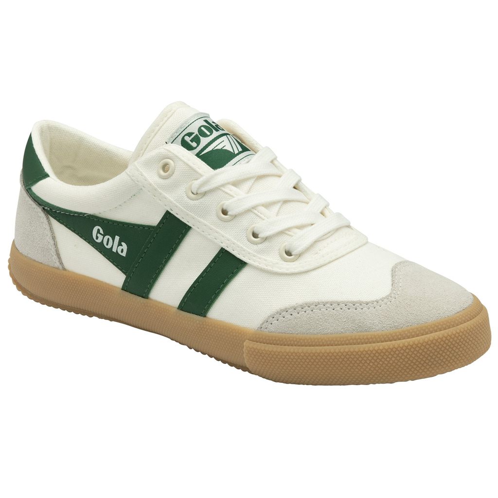 Gola Classics Badminton Plimsoll Sneakers Blancos Verdes Mexico | MKU-248176