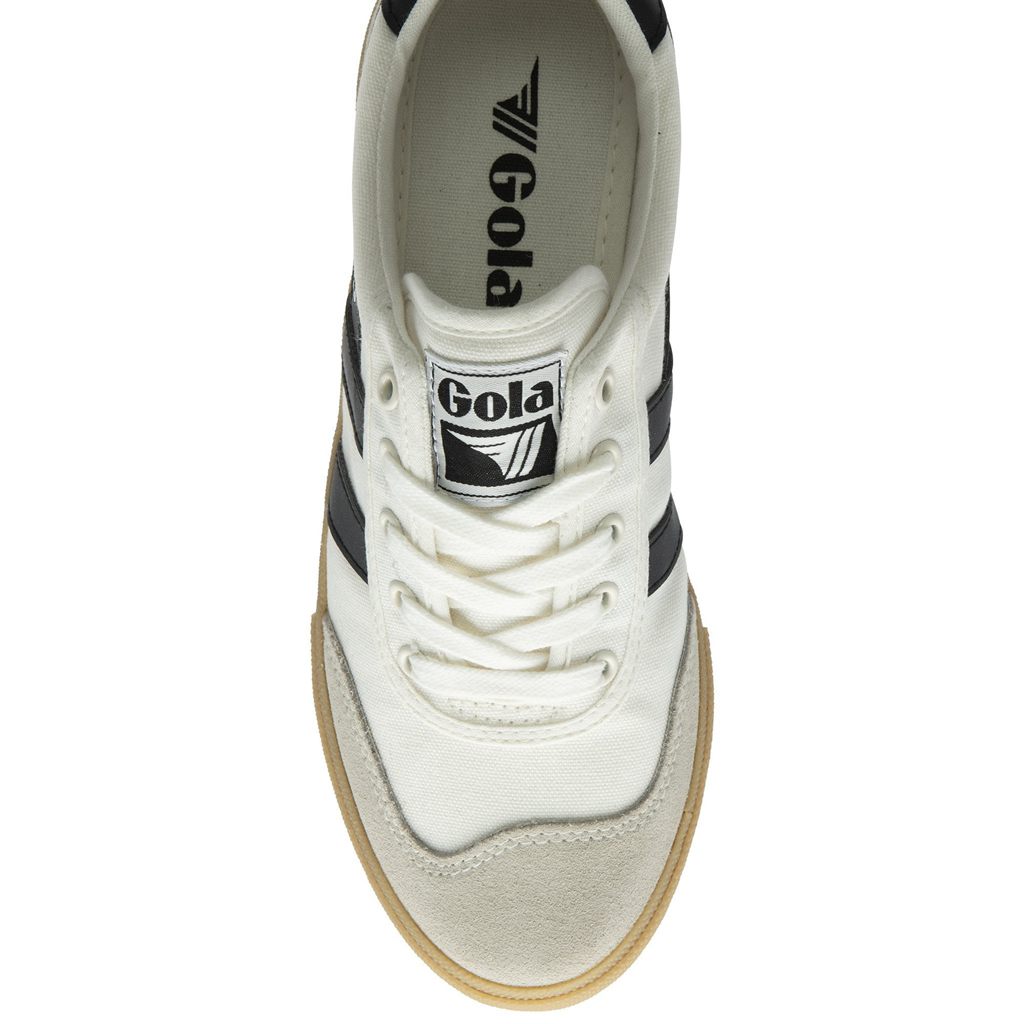 Gola Classics Badminton Plimsoll Sneakers Blancos Negros Mexico | AYK-806275