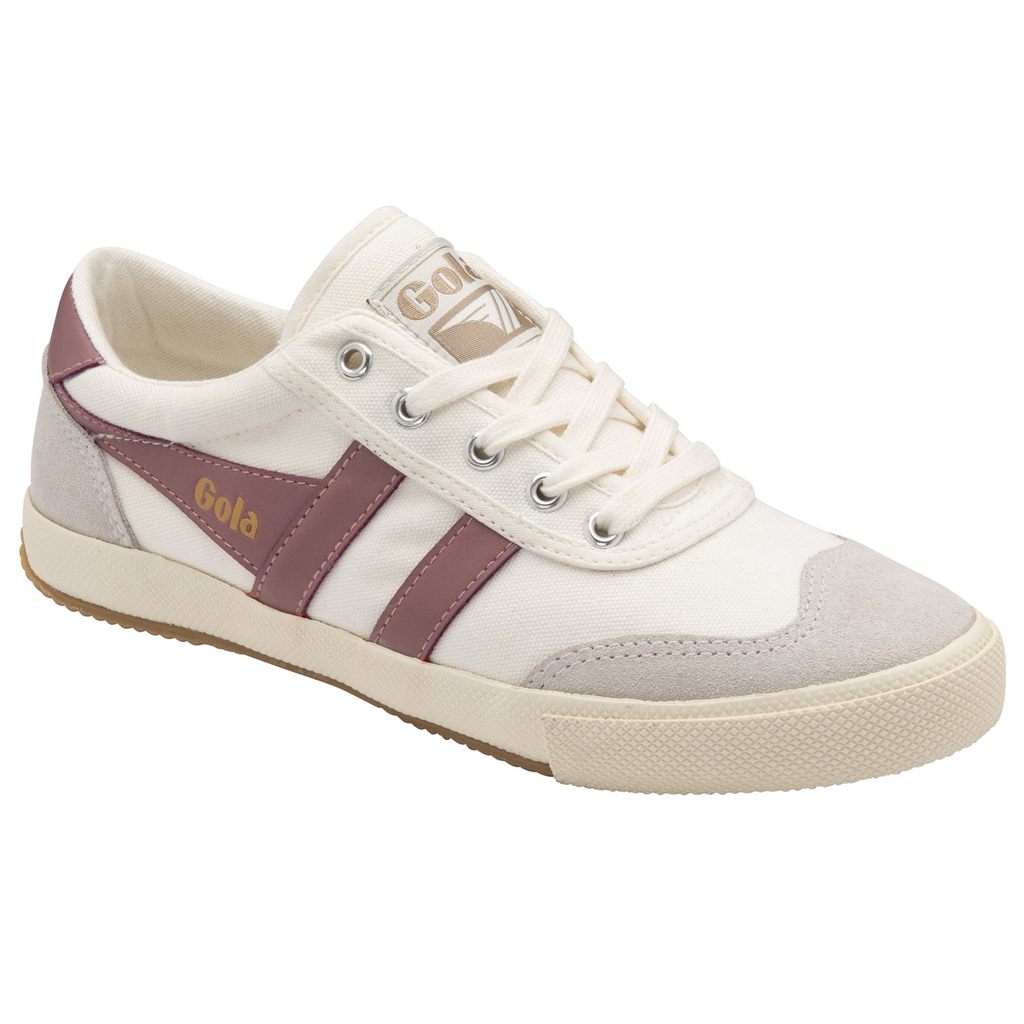 Gola Classics Badminton Plimsoll Sneakers Blancos Rosas Mexico | BTN-837152