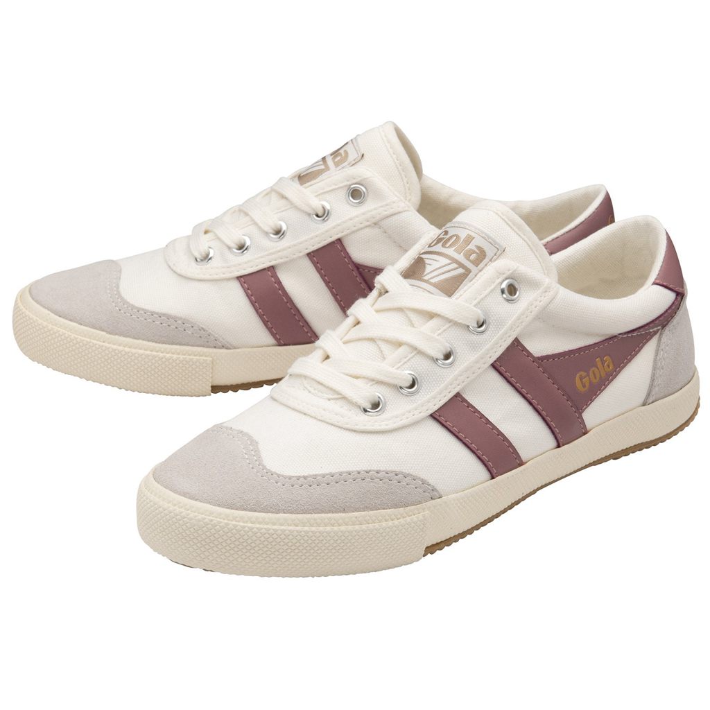Gola Classics Badminton Plimsoll Sneakers Blancos Rosas Mexico | BTN-837152