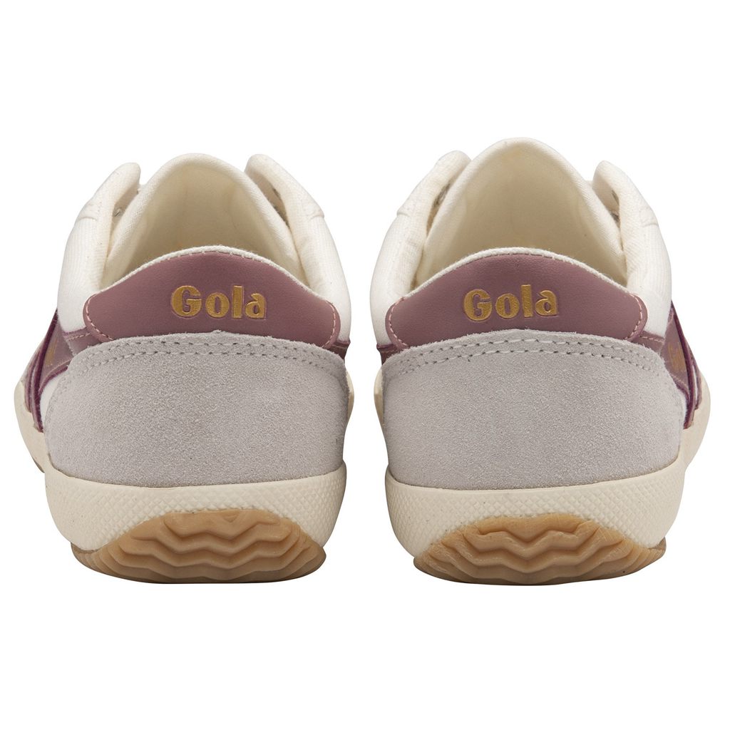 Gola Classics Badminton Plimsoll Sneakers Blancos Rosas Mexico | BTN-837152
