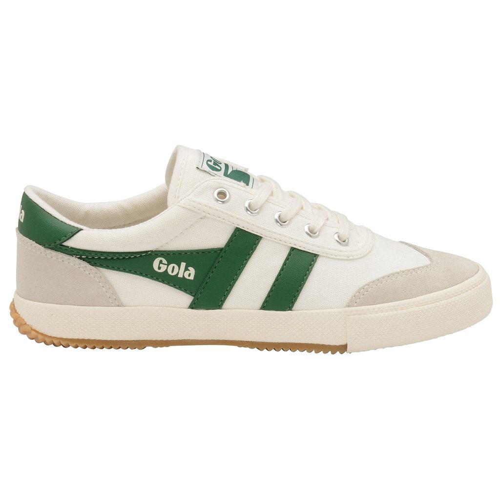 Gola Classics Badminton Plimsoll Sneakers Blancos Verdes Mexico | CJM-632859