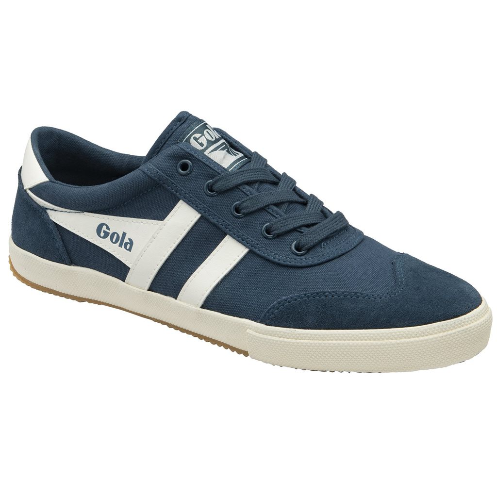 Gola Classics Badminton Plimsoll Sneakers Azules Blancos Mexico | QTV-846015