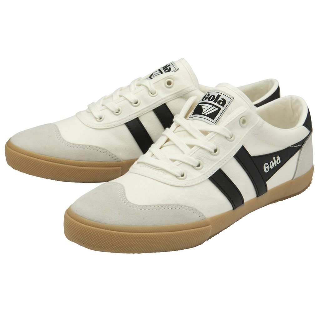 Gola Classics Badminton Plimsoll Sneakers Blancos Negros Mexico | HXI-826017