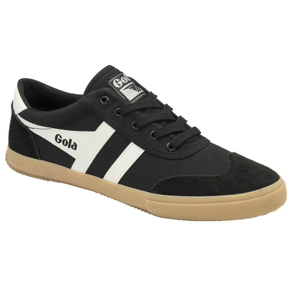 Gola Classics Badminton Plimsoll Sneakers Negros Blancos Mexico | IHN-084325