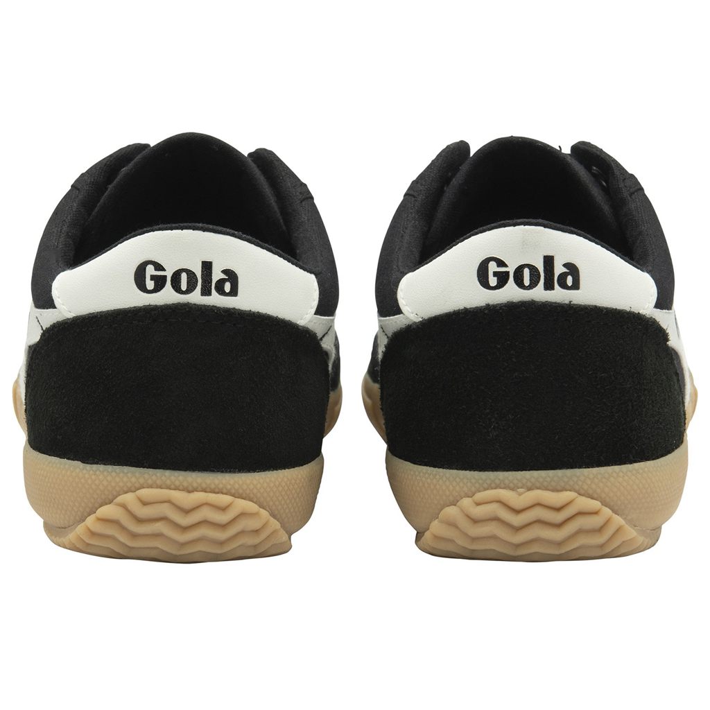 Gola Classics Badminton Plimsoll Sneakers Negros Blancos Mexico | IHN-084325