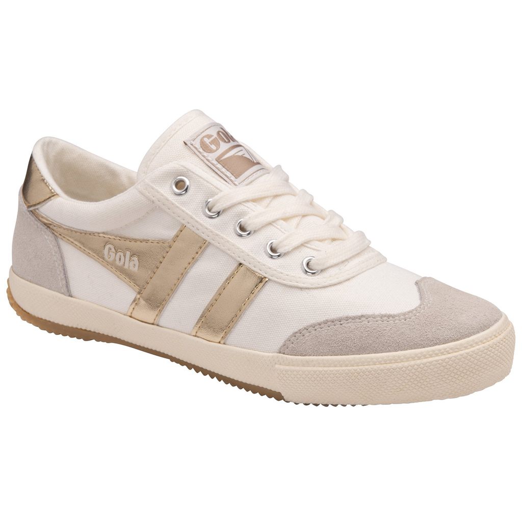 Gola Classics Badminton Sneakers Blancos Dorados Mexico | WEV-410928